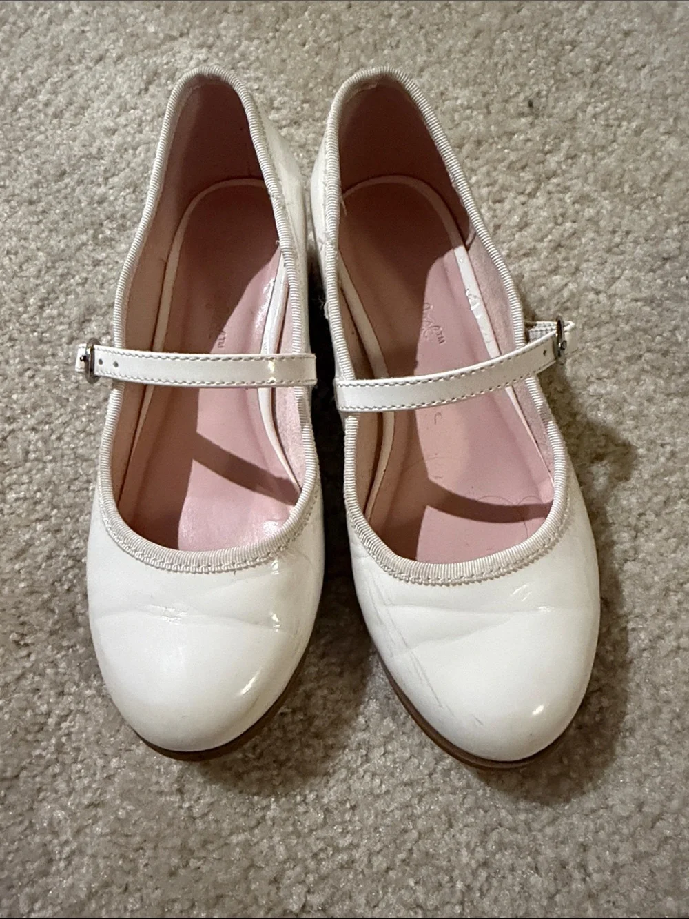 Girls' Dress Shoes - Sparkle & Satin Ivory/Pearl Tones target brands size 13